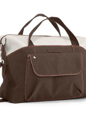 Timbuk2 Linda Brown and Cream Small Messenger Bag with Removable Shoulder Strap